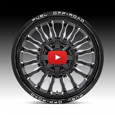 Fuel Arc D795 Gloss Black Milled Custom Truck Wheels 4